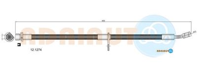 121274 ADRIAUTO Тормозной шланг