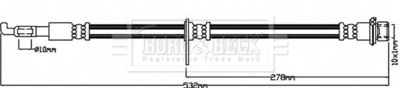 BBH8432 BORG & BECK Тормозной шланг