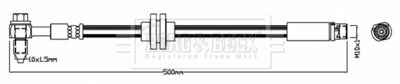 BBH8711 BORG & BECK Тормозной шланг