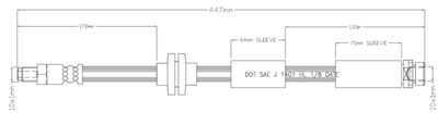 LVBH1618 MOTAQUIP Тормозной шланг