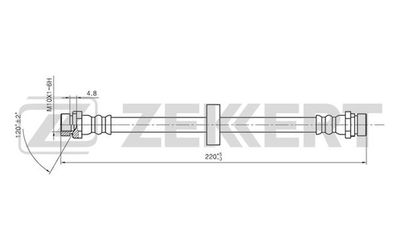 BS9295 ZEKKERT Тормозной шланг