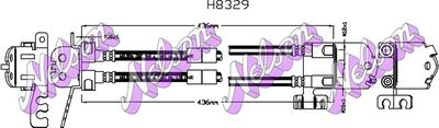 H8329 KAWE Тормозной шланг