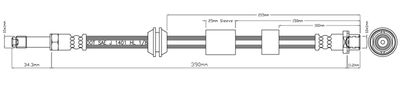 VBH1157 MOTAQUIP Тормозной шланг