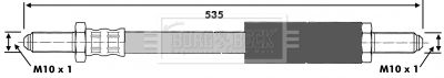 BBH6157 BORG & BECK Тормозной шланг