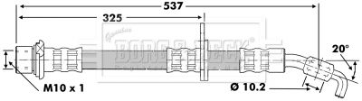 BBH6853 BORG & BECK Тормозной шланг