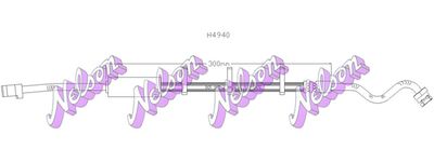 H4940 KAWE Тормозной шланг