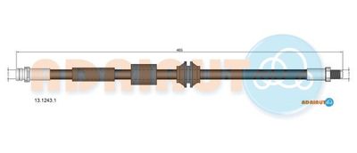 1312431 ADRIAUTO Тормозной шланг