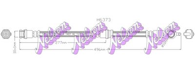 H6373 KAWE Тормозной шланг