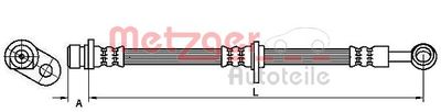 4115190 METZGER Тормозной шланг