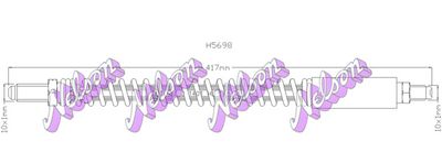 H5698 KAWE Тормозной шланг