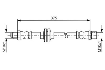 1987481695 BOSCH Тормозной шланг