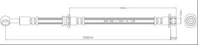 VBJ244 MOTAQUIP Тормозной шланг