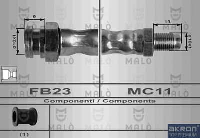 8350 AKRON-MALÒ Тормозной шланг