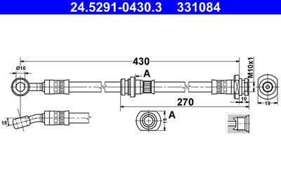 24529104303 ATE Тормозной шланг