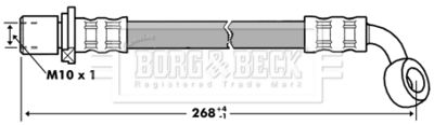 BBH7284 BORG & BECK Тормозной шланг