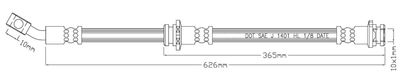 LVBH1622 MOTAQUIP Тормозной шланг