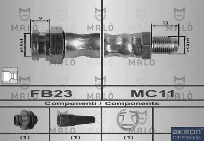 80189 AKRON-MALÒ Тормозной шланг