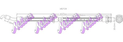 H5739 KAWE Тормозной шланг