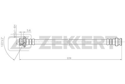 BS9458 ZEKKERT Тормозной шланг