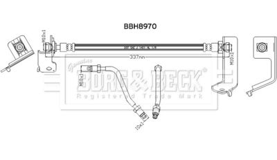 BBH8970 BORG & BECK Тормозной шланг