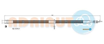 5212151 ADRIAUTO Тормозной шланг