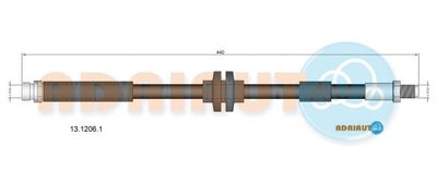 1312061 ADRIAUTO Тормозной шланг