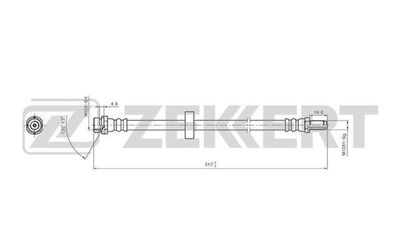 BS9416 ZEKKERT Тормозной шланг