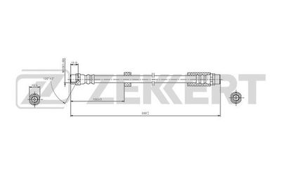 BS9422 ZEKKERT Тормозной шланг