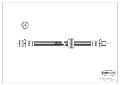 19033013 CORTECO Тормозной шланг