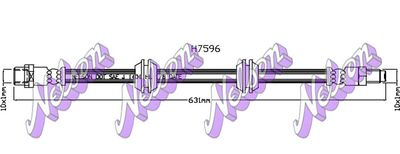 H7596 KAWE Тормозной шланг