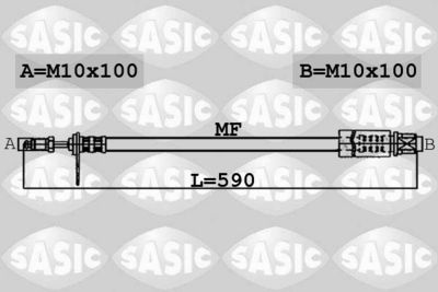 6606148 SASIC Тормозной шланг