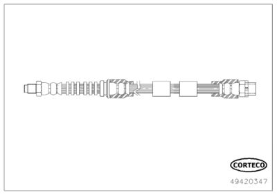 49420347 CORTECO Тормозной шланг