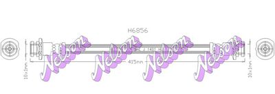 H6856 KAWE Тормозной шланг