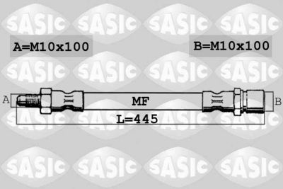 6606110 SASIC Тормозной шланг