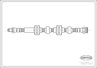 19031593 CORTECO Тормозной шланг