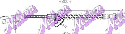 H8004 KAWE Тормозной шланг