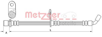 4110907 METZGER Тормозной шланг