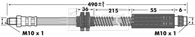 BBH6908 BORG & BECK Тормозной шланг