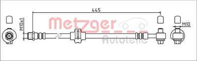 4111924 METZGER Тормозной шланг