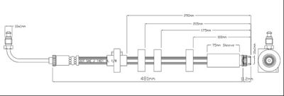 VBH1166 MOTAQUIP Тормозной шланг