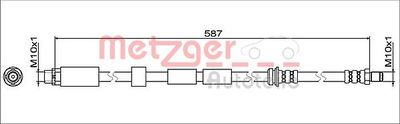 4112075 METZGER Тормозной шланг