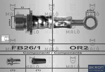 80339 AKRON-MALÒ Тормозной шланг