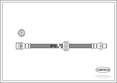 19032857 CORTECO Тормозной шланг