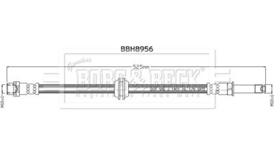 BBH8956 BORG & BECK Тормозной шланг