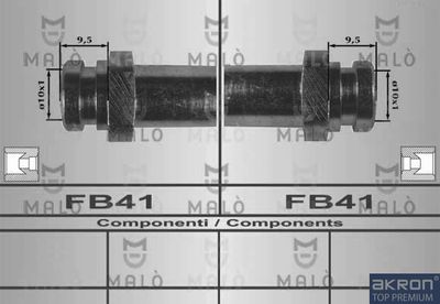 80050 AKRON-MALÒ Тормозной шланг