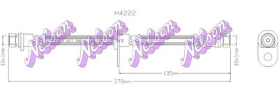 H4222 KAWE Тормозной шланг