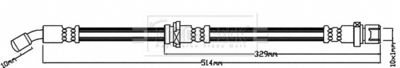 BBH8602 BORG & BECK Тормозной шланг