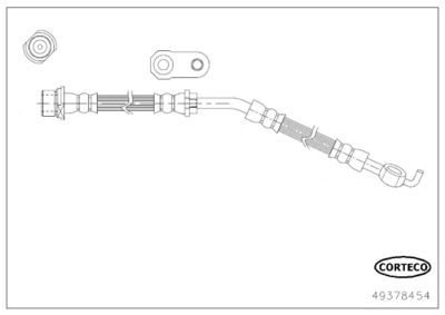 49378454 CORTECO Тормозной шланг