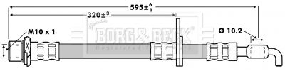 BBH7237 BORG & BECK Тормозной шланг