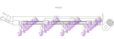 H4622 KAWE Тормозной шланг